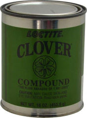Loctite - 1 Lb Grease Compound - Compound Grade Coarse, Grade G, 80 Grit, Black & Gray, Use on General Purpose - Exact Tool & Supply
