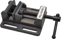 Palmgren - 3" Jaw Opening Capacity x 1-1/8" Throat Depth, Horizontal Drill Press Vise - 3" Wide Jaw, Stationary Base, Standard Speed, 6-1/2" OAL x 2-7/16" Overall Height - Exact Tool & Supply