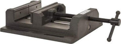 Palmgren - 8" Jaw Opening Capacity x 2" Throat Depth, Horizontal Drill Press Vise - 8" Wide Jaw, Stationary Base, Standard Speed, 15-1/2" OAL x 3-9/16" Overall Height - Exact Tool & Supply