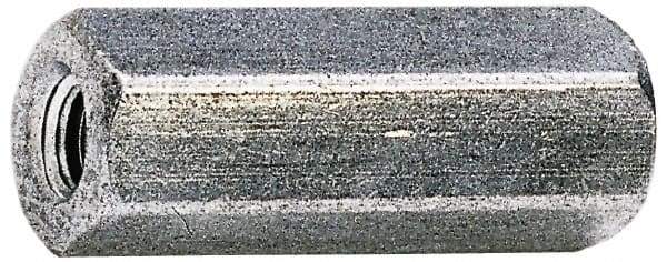 Electro Hardware - M4x0.70, 37mm OAL, 6mm Across Flats, Brass Hex Partially Threaded Female Circuit Board Standoffs - 11.1mm Thread Depth, 37mm Body Length, Zinc-Plated Finish - Exact Tool & Supply