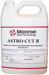 Monroe Fluid Technology - Astro-Cut B, 1 Gal Bottle Cutting & Grinding Fluid - Semisynthetic, For CNC Milling, Drilling, Tapping, Turning - Exact Tool & Supply