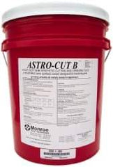 Monroe Fluid Technology - Astro-Cut B, 5 Gal Pail Cutting & Grinding Fluid - Semisynthetic, For CNC Milling, Drilling, Tapping, Turning - Exact Tool & Supply
