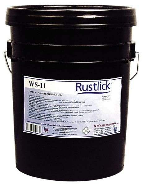 Rustlick - Rustlick WS-11, 5 Gal Pail Grinding Fluid - Water Soluble, For Machining - Exact Tool & Supply