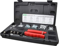 Value Collection - 104 Piece Steel Manual Rivet Nut Tool Kit - #6-32, #10-24" Thread - Exact Tool & Supply