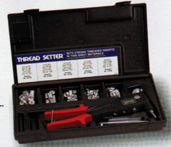 Value Collection - 63 Piece Steel Manual Rivet Nut Tool Kit - #6-32, 3/8-16" Thread - Exact Tool & Supply