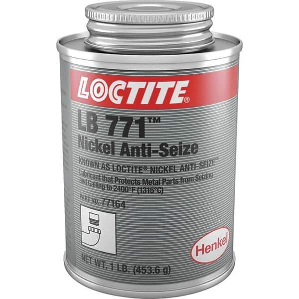Loctite - 1 Lb Can High Temperature Anti-Seize Lubricant - Nickel, -54 to 2,399°F, Silver Colored, Water Resistant - Exact Tool & Supply