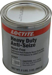 Loctite - 35 oz Can General Purpose Anti-Seize Lubricant - Calcium Fluoride/Graphite, -29 to 2,399°F, Gray, Water Resistant - Exact Tool & Supply