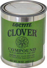 Loctite - 1 Lb Grease Compound - Compound Grade Coarse, Grade F, 100 Grit, Black & Gray, Use on General Purpose - Exact Tool & Supply