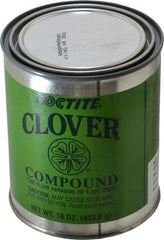 Loctite - 1 Lb Grease Compound - Compound Grade Extra Fine, Grade A, 280 Grit, Black & Gray, Use on General Purpose - Exact Tool & Supply
