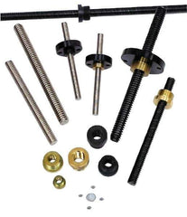 Nook Industries - 5/8-10 Acme, 6' Long, Alloy Steel Precision Acme Threaded Rod - Right Hand Thread, 2C Fit - Exact Tool & Supply