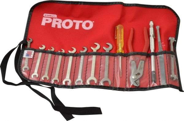 Proto - 13 Piece, 13/64 to 3/8", Ignition Wrench Set - Inch System of Measurement, Satin Finish - Exact Tool & Supply