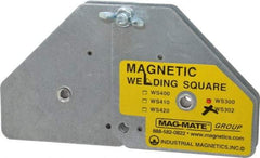 Mag-Mate - 7-5/8" Wide x 1-3/8" Deep x 3-3/4" High, Rare Earth Magnetic Welding & Fabrication Square - 120 Lb Average Pull Force - Exact Tool & Supply
