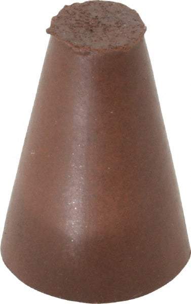 Cratex - 5/8" Max Diam x 1" Long, Taper, Rubberized Point - Fine Grade, Silicon Carbide, 1/4" Arbor Hole, Unmounted - Exact Tool & Supply