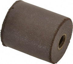 Cratex - 7/8" Max Diam x 1" Long, Cylinder, Rubberized Point - Medium Grade, Silicon Carbide, 1/4" Arbor Hole, Unmounted - Exact Tool & Supply