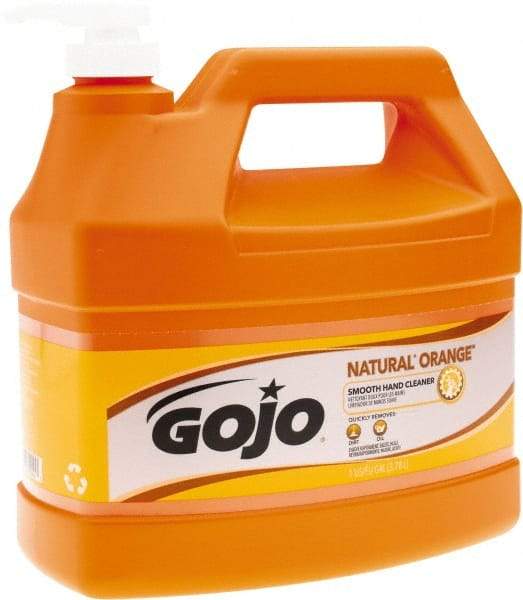 GOJO - 1 Gal Pump Bottle Liquid Hand Cleaner - General Duty, Orange Scent - Exact Tool & Supply