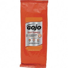 GOJO - Pre-Moistened Hand Cleaning Wipes - Packet, 11" x 7-3/4" Sheet Size, Blue - Exact Tool & Supply