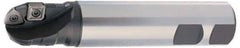 Kennametal - 1-1/4" Cut Diam, 1.19" Max Depth of Cut, 1-1/4" Shank Diam, 5.12" OAL, Indexable Ball Nose End Mill - 1.73" Head Length, Straight Shank, 4.347 Toolholder, SPGX 0903AP, WPGX 07T312.160 Insert - Exact Tool & Supply