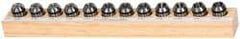 Kennametal - 12 Piece, 1/16" to 13/32" Capacity, ER Collet Set - Series ER16 - Exact Tool & Supply