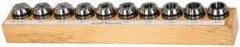 Kennametal - 10 Piece, 1/16" to 5/8" Capacity, ER Collet Set - Series ER25 - Exact Tool & Supply