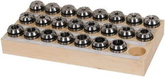 Kennametal - 23 Piece, 1/8" to 13/16" Capacity, ER Collet Set - Series ER32 - Exact Tool & Supply