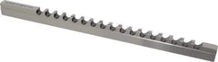Dumont Minute Man - 12mm Keyway Width, Style D-1, Keyway Broach - High Speed Steel, Bright Finish, 9/16" Broach Body Width, 1" to 6" LOC, 13-7/8" OAL, 8,400 Lbs Pressure for Max LOC - Exact Tool & Supply