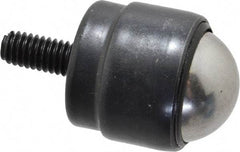 Value Collection - 1.2 Inch Diameter, Round, Carbon Steel Ball Transfer - 2.2000 Inch Overall Diameter, 2-1/4 Inch Mount Height, 75 Lb. Capacity - Exact Tool & Supply
