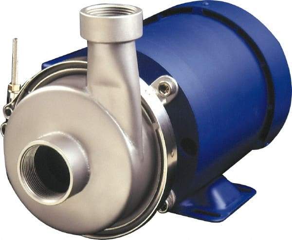 Finish Thompson - 78 Head Pressure, 51 GPM, 1.5 HP, 33 Working Pressure, Corrosion Resistant Pump - 115/230 Input Voltage - Exact Tool & Supply