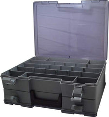 Flambeau - 15-1/2" Wide x 5" High x 11-3/4" Deep, Small Parts Storage Box - Copolymer Frame, 18 to 48 Compartments - Exact Tool & Supply