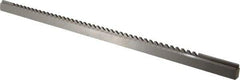 Dumont Minute Man - 1/8" Keyway Width, Style C, One-Pass Keyway Broach - Bright Finish, 3/8" Broach Body Width, 19/64" to 2" LOC, 14-1/8" OAL, 900 Lbs Pressure for Max LOC - Exact Tool & Supply