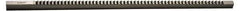 Dumont Minute Man - 5/32" Keyway Width, Style C, One-Pass Keyway Broach - Bright Finish, 3/8" Broach Body Width, 19/64" to 2" LOC, 14-1/8" OAL, 1,360 Lbs Pressure for Max LOC - Exact Tool & Supply
