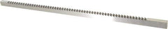 Dumont Minute Man - 3/8" Keyway Width, Style C, One-Pass Keyway Broach - Bright Finish, 3/8" Broach Body Width, 19/64" to 2" LOC, 18-1/2" OAL, 5,300 Lbs Pressure for Max LOC - Exact Tool & Supply