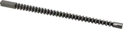 Dumont Minute Man - 12mm x 12" Overall Length, 0.5039" Pilot Hole Diam, Square Broach - 0.4724 to 0.4732" Tolerance, 0.662 to 0.664" Across Corners, 12.8mm Drill, 5/16" Pitch, 1/2 to 1-3/8" LOC, 4,200 Lbs. Pressure for Max LOC - Exact Tool & Supply