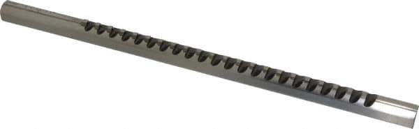 Dumont Minute Man - 1/8" Keyway Width, Production Keyway Broach - Bright Finish, 5/8" Broach Body Width, 25/64" to 2-1/2" LOC, 11-3/4" OAL, 1,440 Lbs Pressure for Max LOC - Exact Tool & Supply