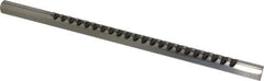 Dumont Minute Man - 1/8" Keyway Width, Production Keyway Broach - Bright Finish, 5/8" Broach Body Width, 25/64" to 2-1/2" LOC, 11-3/4" OAL, 1,440 Lbs Pressure for Max LOC - Exact Tool & Supply