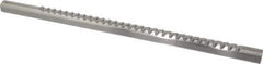 Dumont Minute Man - 3/16" Keyway Width, Production Keyway Broach - Bright Finish, 3/4" Broach Body Width, 25/64" to 2-1/2" LOC, 14-3/4" OAL, 2,170 Lbs Pressure for Max LOC - Exact Tool & Supply