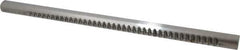 Dumont Minute Man - 1/4" Keyway Width, Production Keyway Broach - Bright Finish, 1" Broach Body Width, 25/64" to 2-1/2" LOC, 18" OAL, 2,870 Lbs Pressure for Max LOC - Exact Tool & Supply