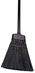 Ability One - 56" OAL Polypropylene Bristle Corn Broom - Plastic-Coated Metal Handle - Exact Tool & Supply