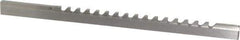Value Collection - 1/8" Keyway Width, Style B, Keyway Broach - High Speed Steel, Bright Finish, 3/16" Broach Body Width, 19/64" to 1-11/16" LOC, 6-3/4" OAL - Exact Tool & Supply