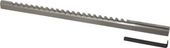 Value Collection - 3/16" Keyway Width, Style C, Keyway Broach - High Speed Steel, Bright Finish, 3/8" Broach Body Width, 25/64" to 2-1/2" LOC, 11-3/4" OAL - Exact Tool & Supply