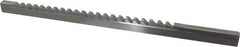 Value Collection - 5/16" Keyway Width, Style C, Keyway Broach - High Speed Steel, Bright Finish, 3/8" Broach Body Width, 25/64" to 2-1/2" LOC, 11-3/4" OAL - Exact Tool & Supply