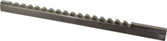 Value Collection - 5/16" Keyway Width, Style D, Keyway Broach - High Speed Steel, Bright Finish, 9/16" Broach Body Width, 1" to 6" LOC, 13-7/8" OAL - Exact Tool & Supply