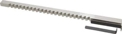 Value Collection - 3/8" Keyway Width, Style C, Keyway Broach - High Speed Steel, Bright Finish, 3/8" Broach Body Width, 25/64" to 2-1/2" LOC, 11-3/4" OAL - Exact Tool & Supply