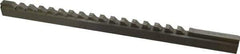 Value Collection - 3/8" Keyway Width, Style D, Keyway Broach - High Speed Steel, Bright Finish, 9/16" Broach Body Width, 1" to 6" LOC, 13-7/8" OAL - Exact Tool & Supply