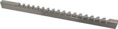 Value Collection - 1/2" Keyway Width, Style D, Keyway Broach - High Speed Steel, Bright Finish, 9/16" Broach Body Width, 1" to 6" LOC, 13-7/8" OAL - Exact Tool & Supply