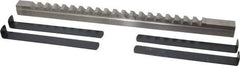 Value Collection - 5/8" Keyway Width, Style E, Keyway Broach - High Speed Steel, Bright Finish, 3/4" Broach Body Width, 1" to 6" LOC, 15-1/2" OAL - Exact Tool & Supply