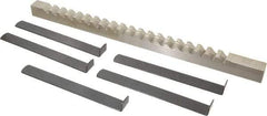 Value Collection - 3/4" Keyway Width, Style E, Keyway Broach - High Speed Steel, Bright Finish, 3/4" Broach Body Width, 1" to 6" LOC, 15-1/2" OAL - Exact Tool & Supply