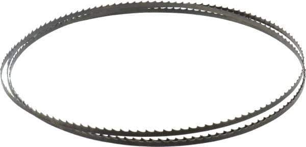 Starrett - 4 TPI, 7' 9" Long x 1/4" Wide x 0.025" Thick, Welded Band Saw Blade - Carbon Steel, Toothed Edge, Raker Tooth Set, Flexible Back, Contour Cutting - Exact Tool & Supply