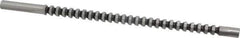Dumont Minute Man - 5/16" Hex, 5/16" Pilot Hole Diam, 3/8 to 1" Length of Cut, Hexagon Broach - 0.359 to 0.361" Across Corners, 7-3/4" OAL, 1,510 Lb Pressure for Max Length of Cut, 7/32" Pitch, High Speed Steel - Exact Tool & Supply