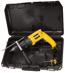 DeWALT - 1/2" Keyed Chuck Electric Hammer Drill - 0 to 46,000 BPM, 0 to 2,700 RPM, Reversible - Exact Tool & Supply