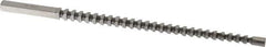 Dumont Minute Man - 3/16" x 5-9/16" Overall Length, 0.1935" Pilot Hole Diam, Square Broach - 0.188 to 0.189" Tolerance, 0.262 to 0.264" Across Corners, #10 Drill, 5/32" Pitch, 1/4 to 5/8" LOC, 1,080 Lbs. Pressure for Max LOC - Exact Tool & Supply